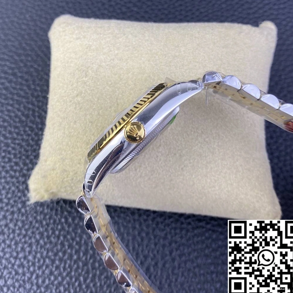 VS Rolex Factory Datejust Diamond Dial Motif Two Hourmarker Tone M126233 36MM Silver 0331